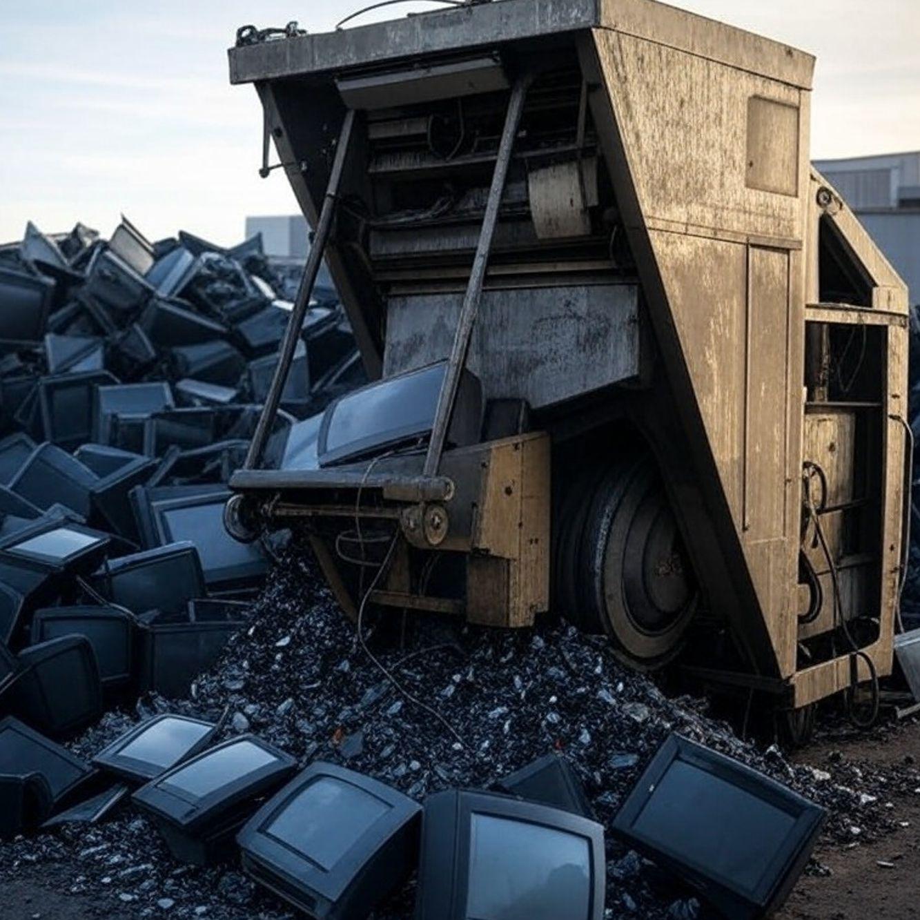 crushed tvs