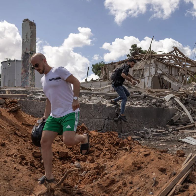 bombed out